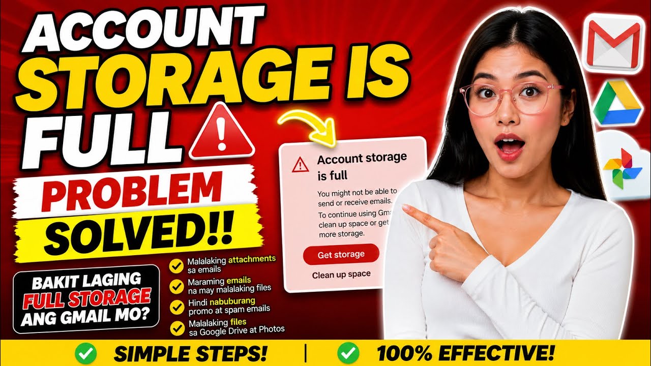 ACCOUNT STORAGE IS FULL PROBLEM SOLVED!