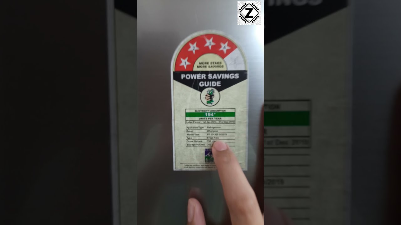 Inverter Fridge Power Consumption | Whirlpool 292L 4 Star Refrigerator Wattage 