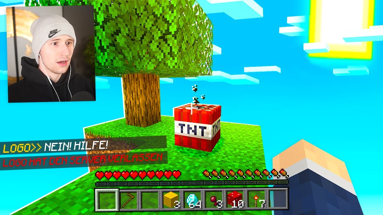 Skyblock aber es spawnt zufällig TNT (VERZWEIFLUNG)