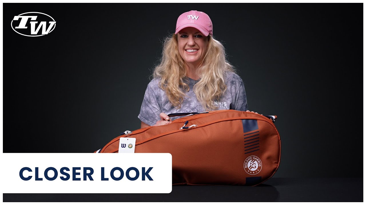 Check out the Wilson Roland Garros Team 3 Pack Tennis Bag for 2023!