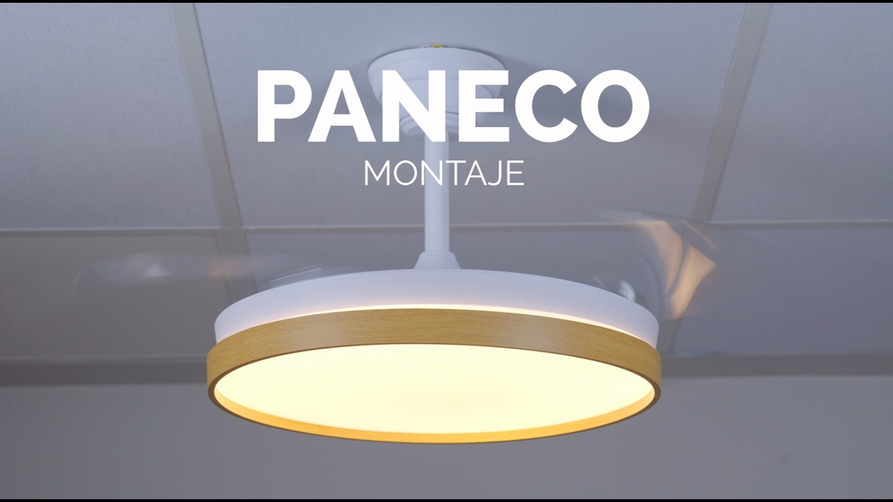 Cómo instalar el ventilador de techo Paneco – CristalRecord | Montaje paso a paso