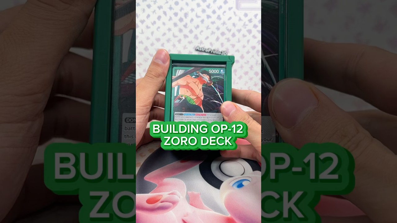 ZORO DECK BUILD FOR OP-12 ⚔️🔥 #onepiece #onepiecetcg #op12 #zoro #optcg #tcgsetup