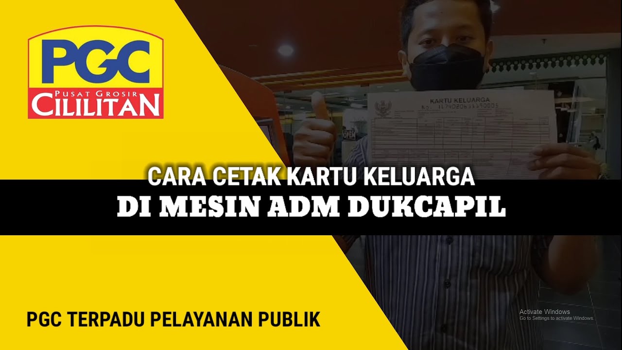 LIPUTAN PGC TERPADU - CARA CETAK KK DI MESIN ADM DUKCAPIL