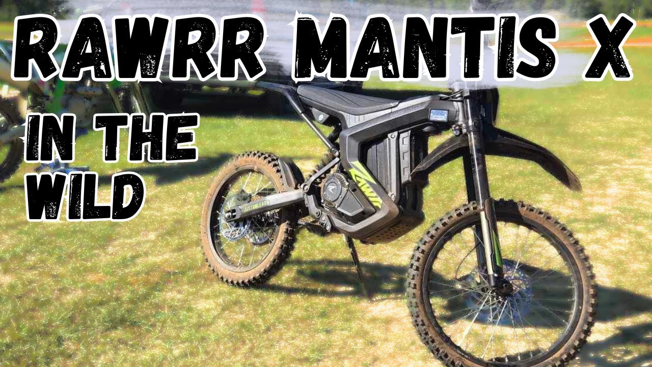 Rawrr Mantis X First Ride and Review - E Moto on Trails and Motocross