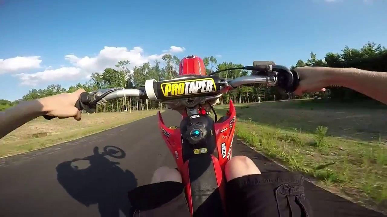 Wheelie Practice! CR85r