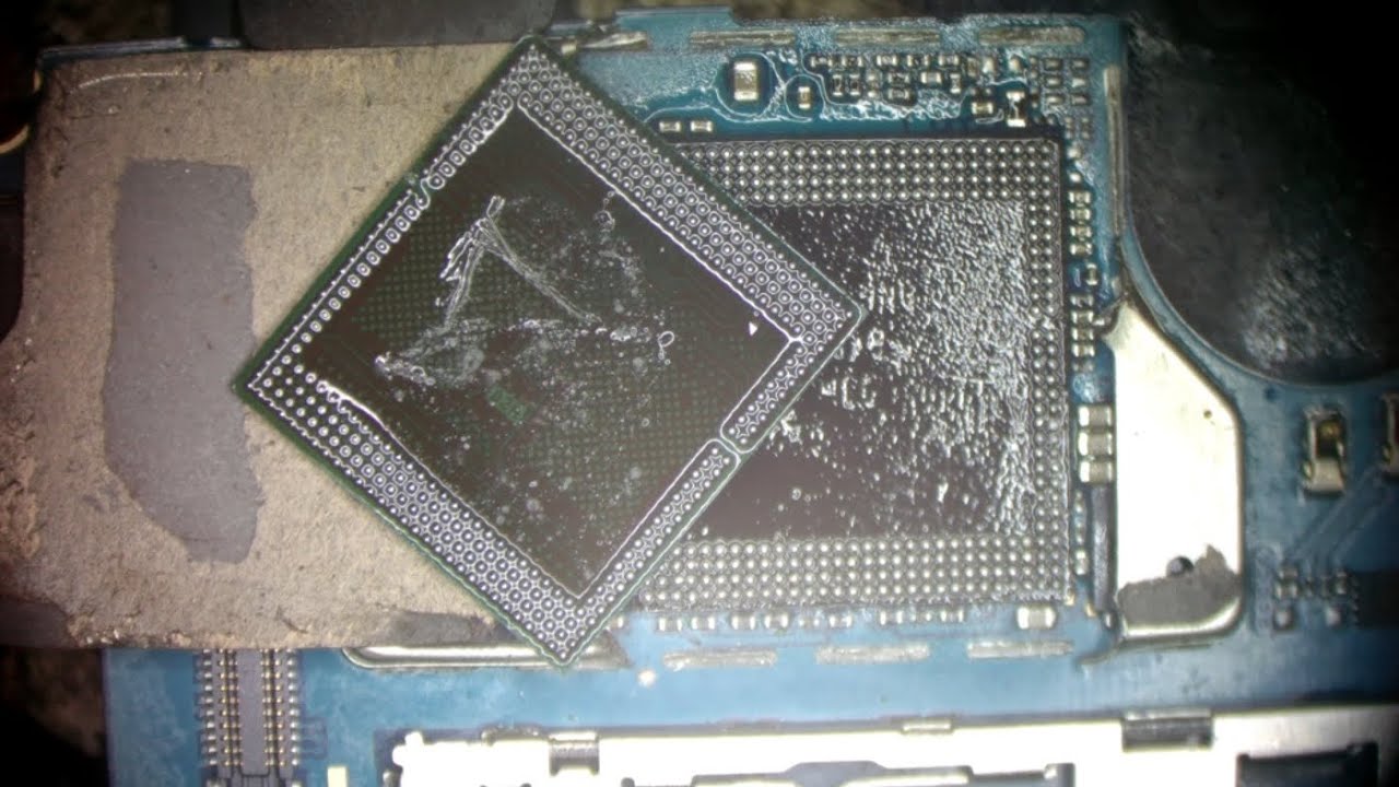 إصلاح مشكلة الرام بدون رفع المعالج Samsung A51 Reballing Ram Without Remove CPU