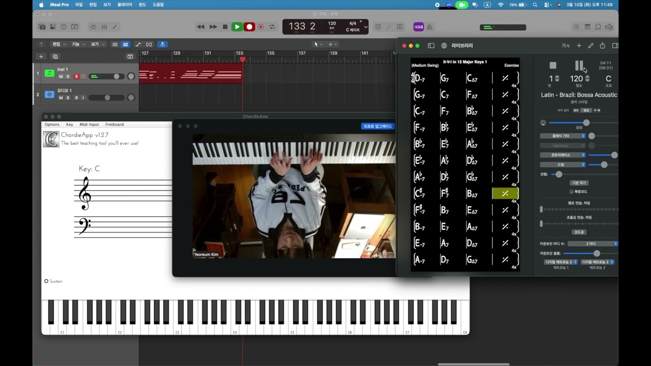 Rootless 4 notes Jazz Voicing B form