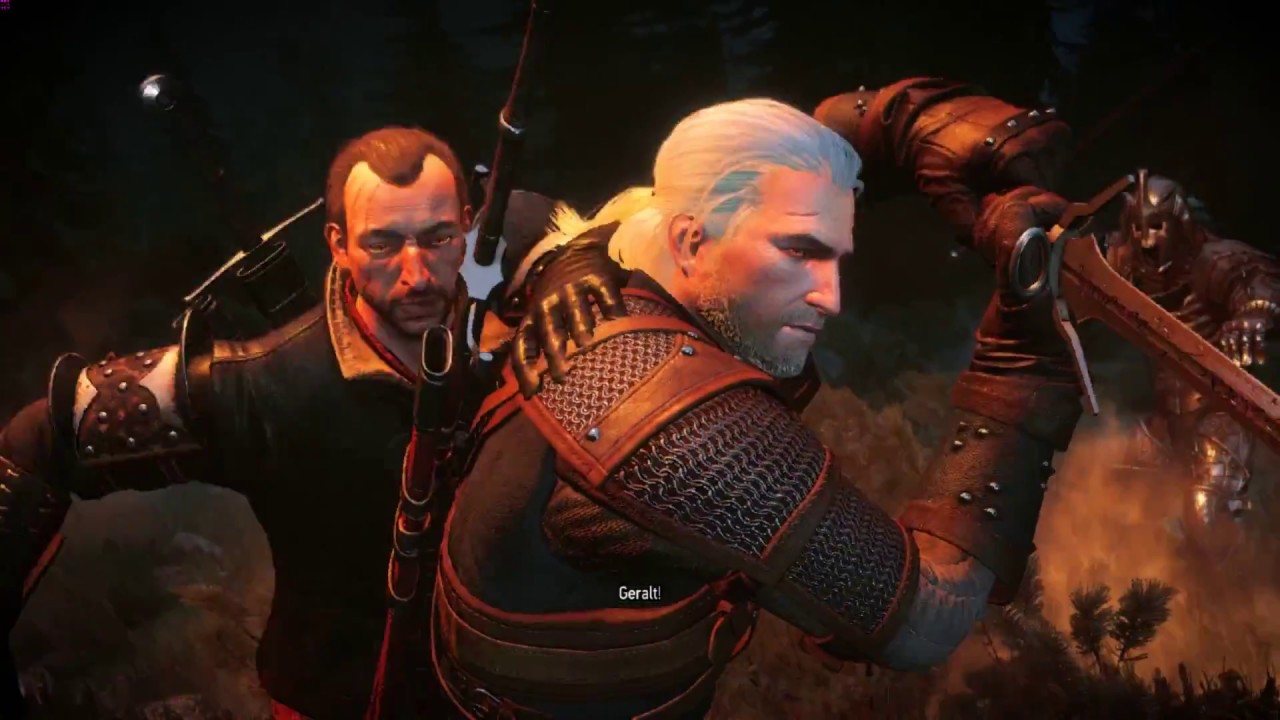 The Witcher 3: Wild Hunt Geralt Lambert and Letho vs the Wild Hunt