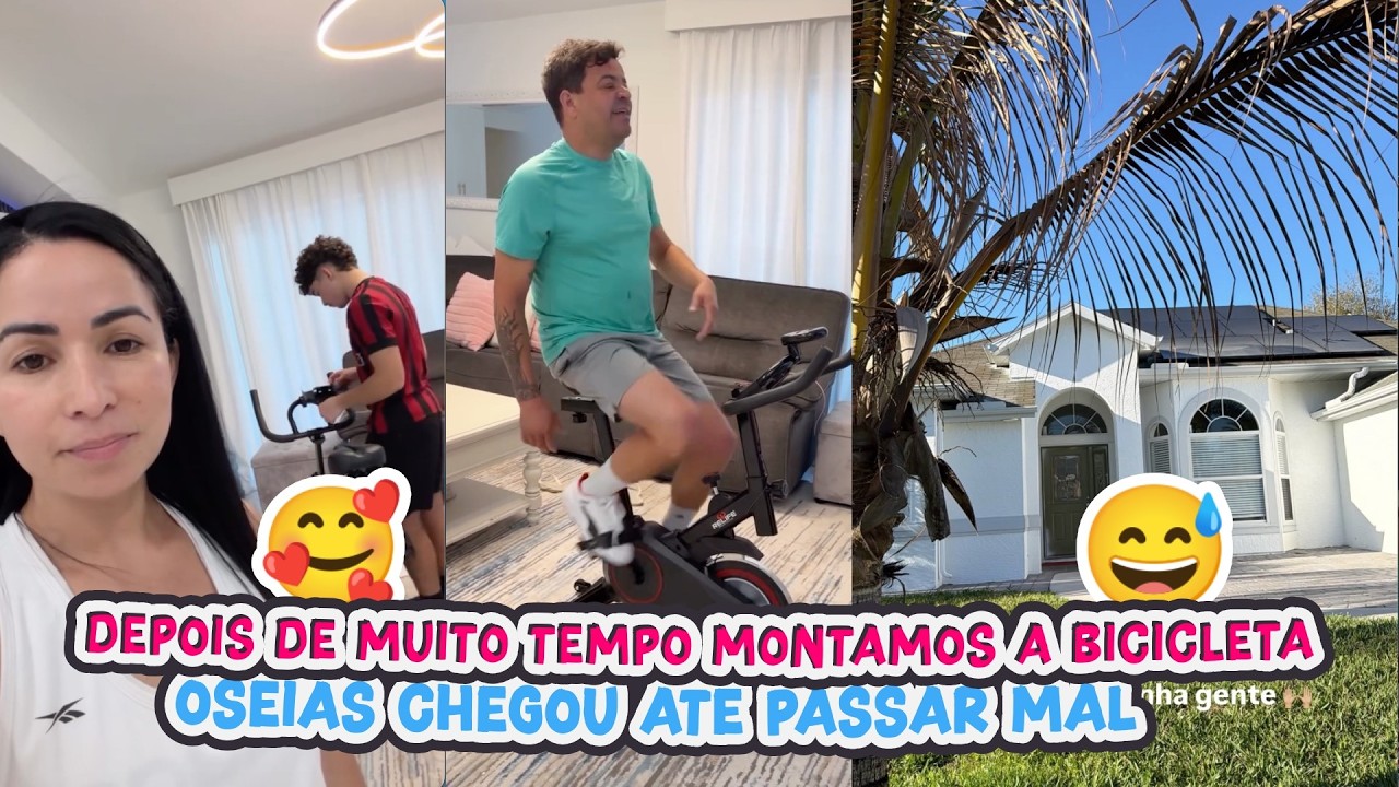 DEPOIS DE MUITO TEMPO MONTAMOS A BICICLETA+OSEIAS CHEGOU ATÉ PASSAR MAL!