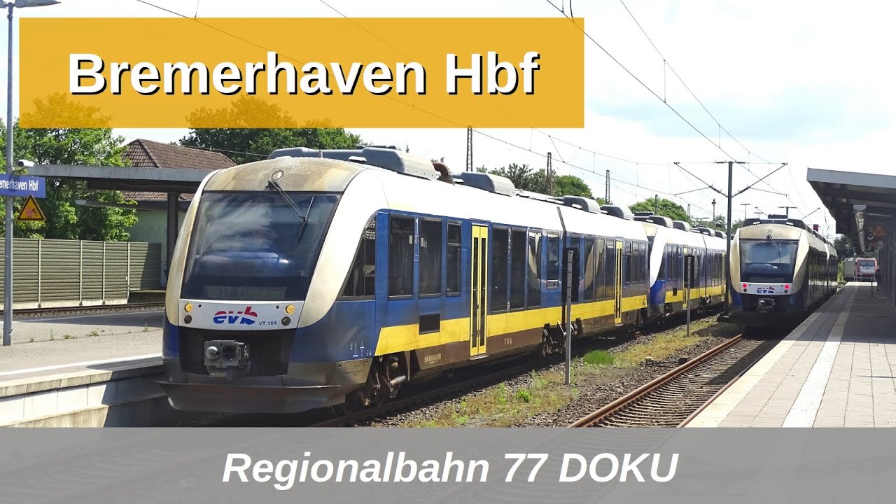 RB77: Bremerhaven Hbf Doku mit BR 146.1, Dosto, BR 648, BR 440 usw. (2019)