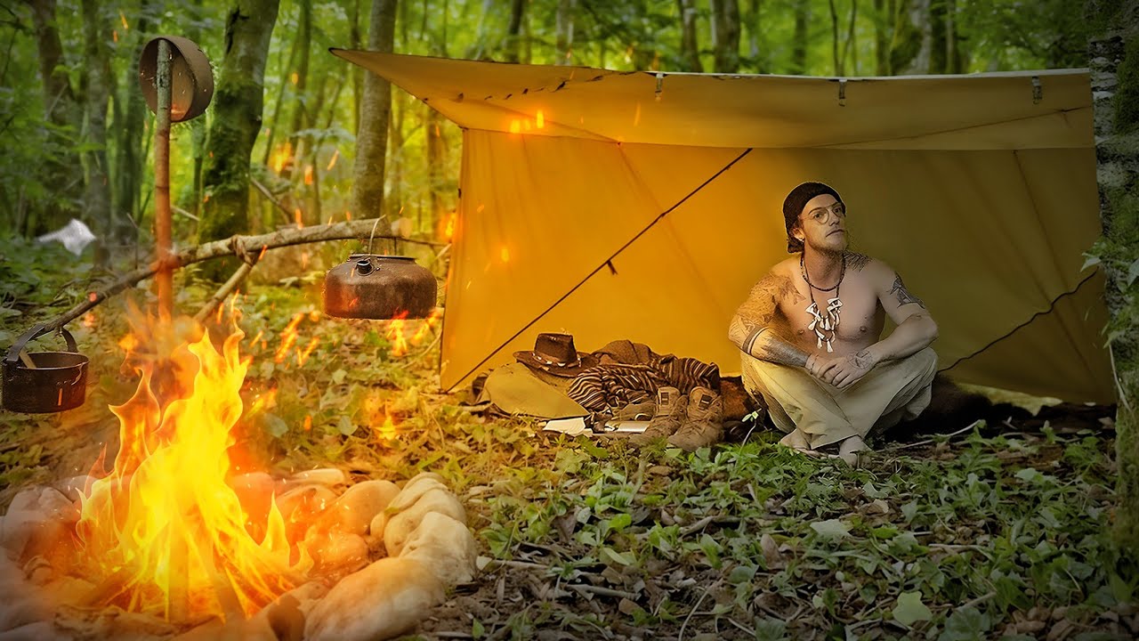 Seul en for&ecirc;t pour fuir la soci&eacute;t&eacute; ... | BIVOUAC BUSHCRAFT 