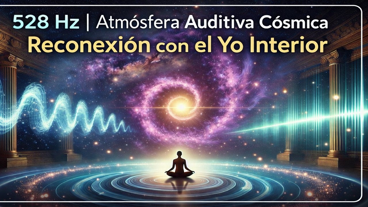 Atmósfera Auditiva Cósmica 528 Hz | Reconexión con el Yo Interior (30 Min)