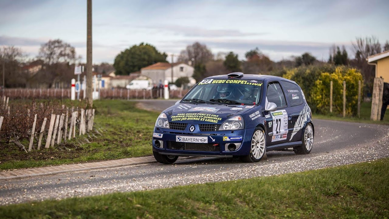 ES1 RALLYE DU MEDOC 2022 , CLIO F2014, ( SORTIE DE ROUTE)                 Buran D/ Jeanneau