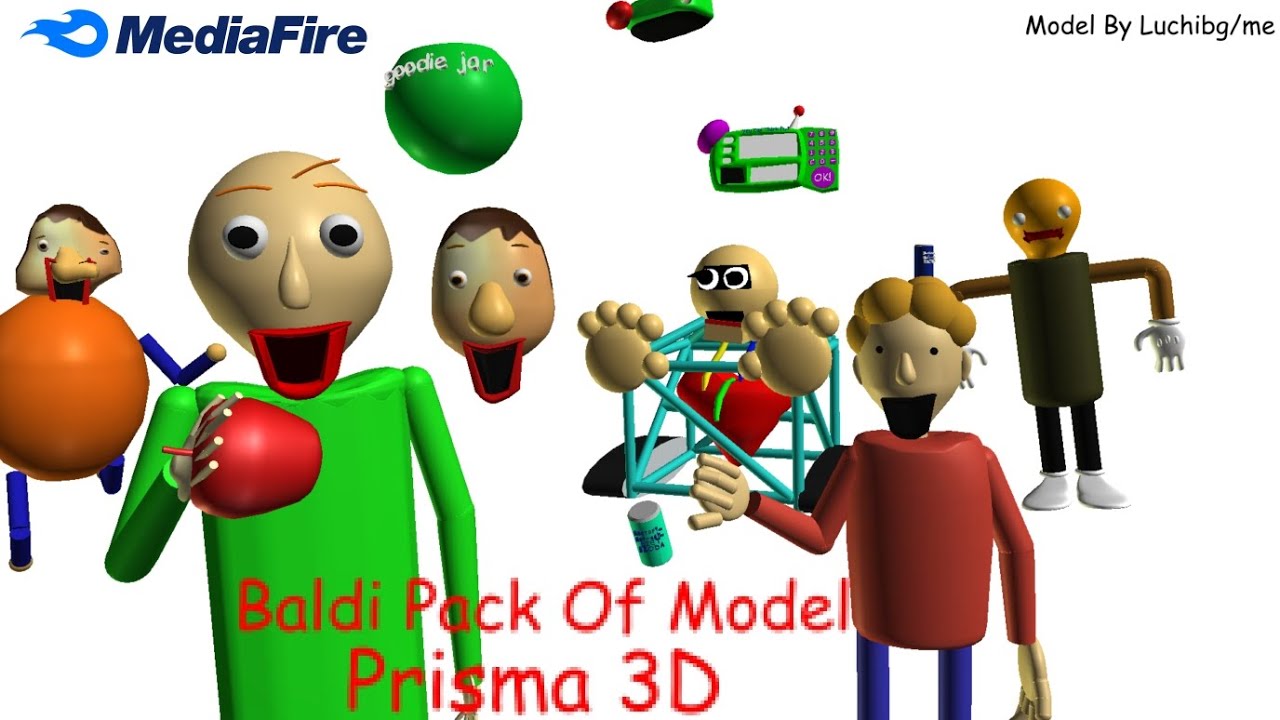 Baldi Pack Of Models Download |Prisma 3D🟩🟨|