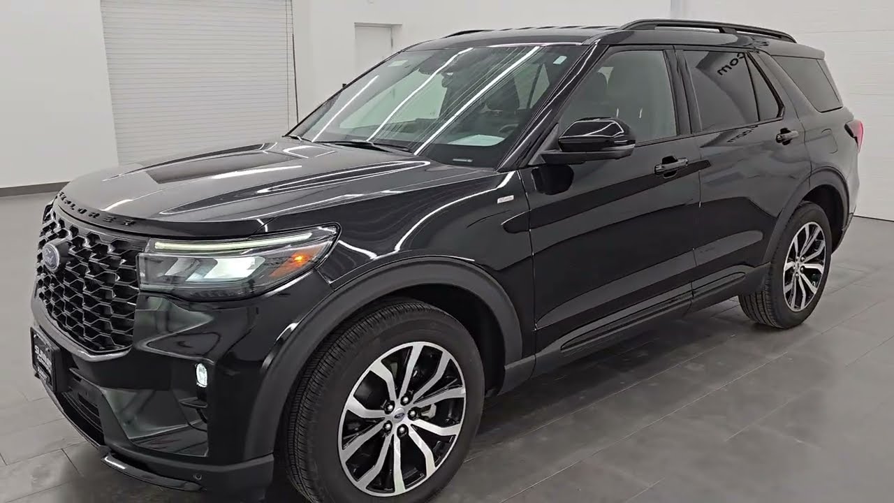 2025 FORD EXPLORER ST LINE 4WD AGATE BLACK 4K WALKAROUND 16216Z