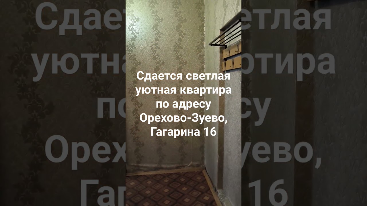 сдается однокомнатная квартира в г. Орехово -Зуево, ул. Гагарина, дом 16, 1 этаж