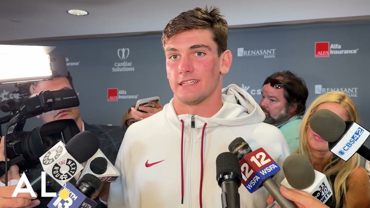 Alabama QB Ty Simpson on having his dad make it to his game against Tennessee