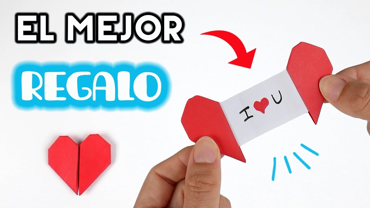 CORAZÓN con MENSAJE OCULTO ❤️ Origami heart with message