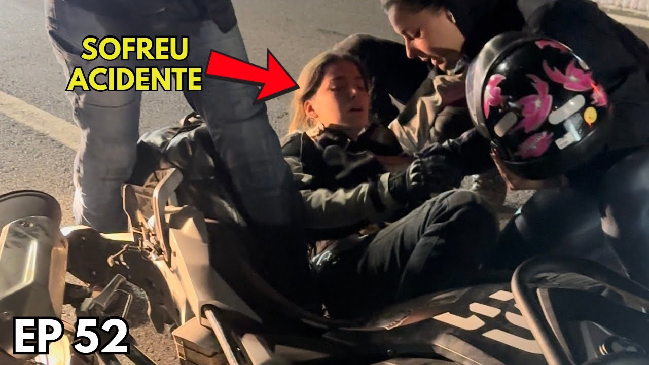 FICAMOS PREOCUPADOS‼️ 1º ACIDENTE DE TRÂNSITO COM A FAMÍLIA DE MOTO - EP 52