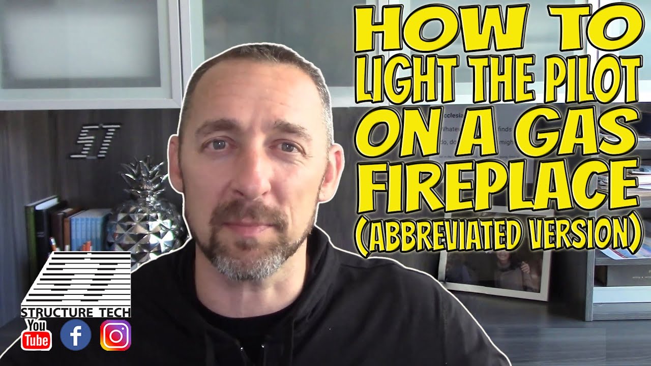 How to light the pilot on a gas fireplace (abbreviated version)