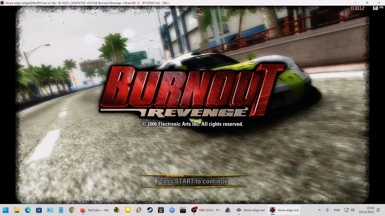 [5.1 audio] Burnout Revenge Xbox 360 on PC | Xenia Edge Emulator Gameplay