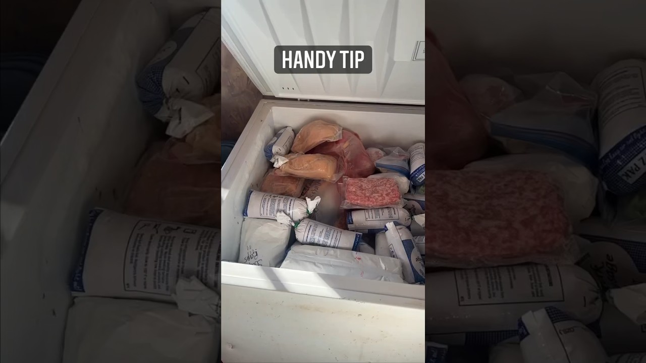 Freezer Re-organization Tip! #foodstorage #freezer