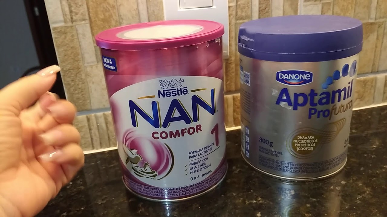 Qual melhor fórmula? Nan comfort x Aptamil profutura