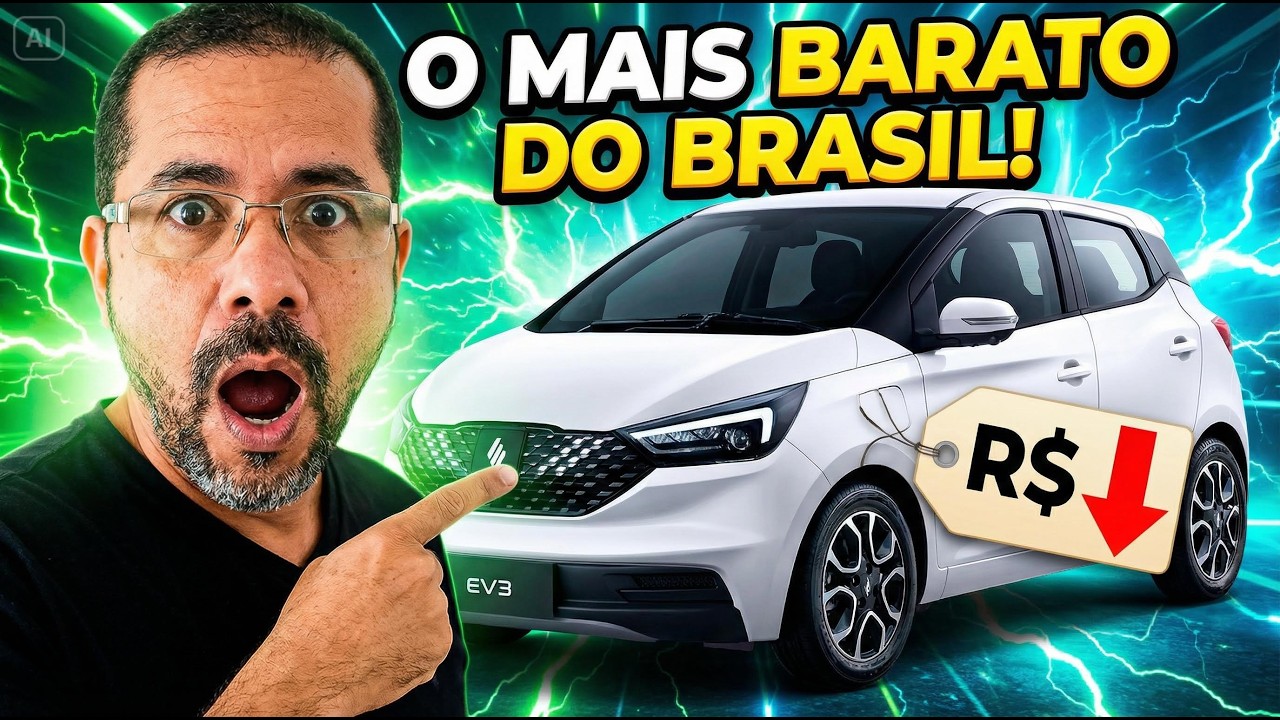 EV 3 o carro elétrico mais barato do Brasil