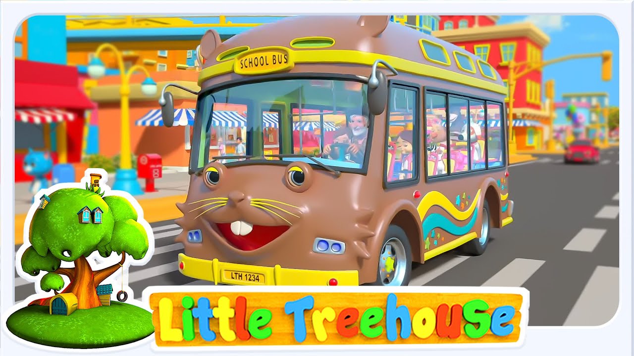 Little Tree House - Roda di Bus Berputar-Putar Lagu + Lainnya Sajak Animasi