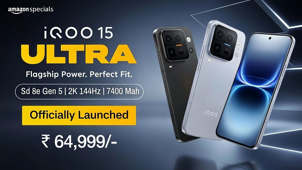 iQOO 15 Ultra Officially Launched | IQOO 15 Ultra India Launch, Price, Processor, Camera, Display