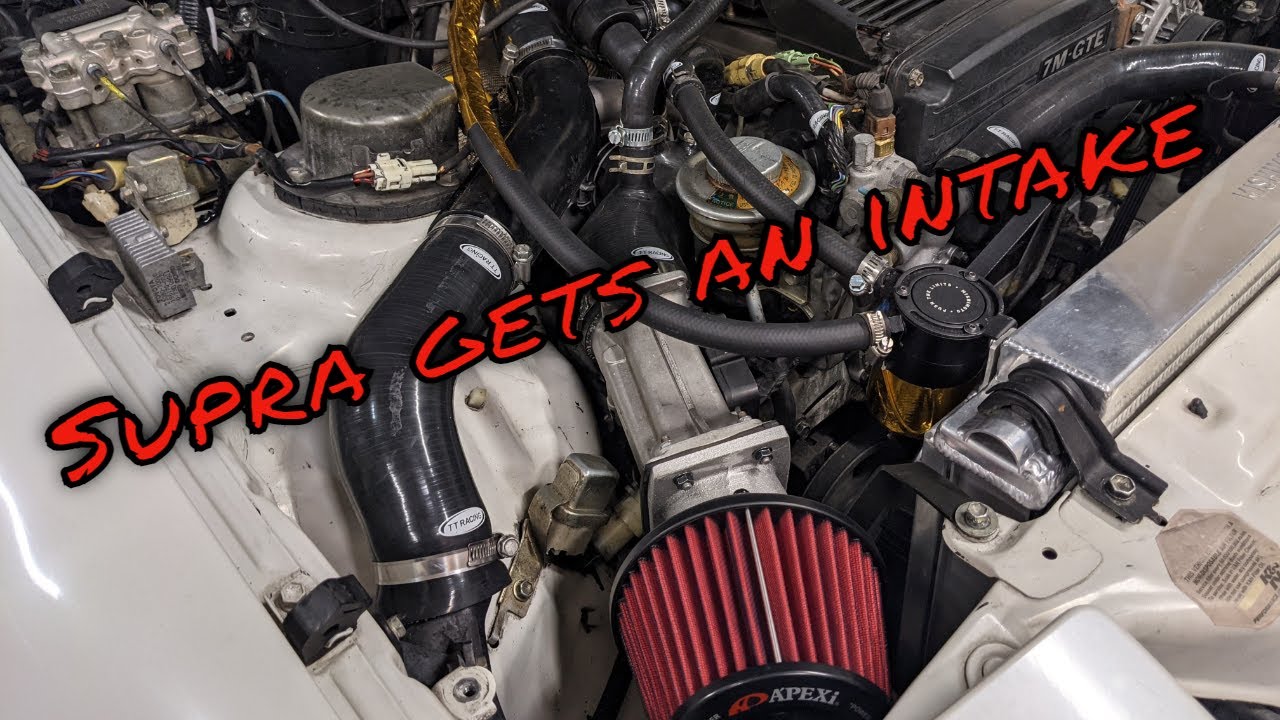 Supra Build installing Apexi Air Intake... will make engine sound better as well