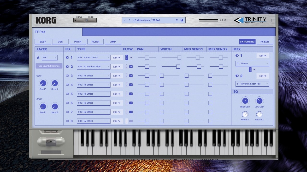 Make an ambient pad with the Korg Trinity