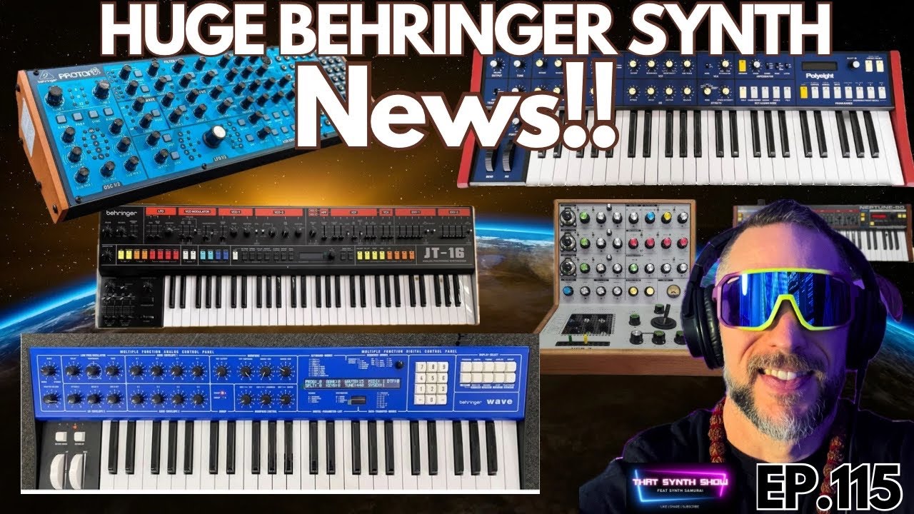 MASSIVE BEHRINGER NEWS: PROTON, PPG WAVE, JT-16, NEPTUNE, POLYSIX ALL READY | THAT SYNTH SHOW EP.115