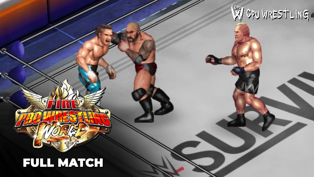 Fire Pro Wrestling World | Triple Threat Match: Batista vs Brock Lesnar vs Cody Rhodes