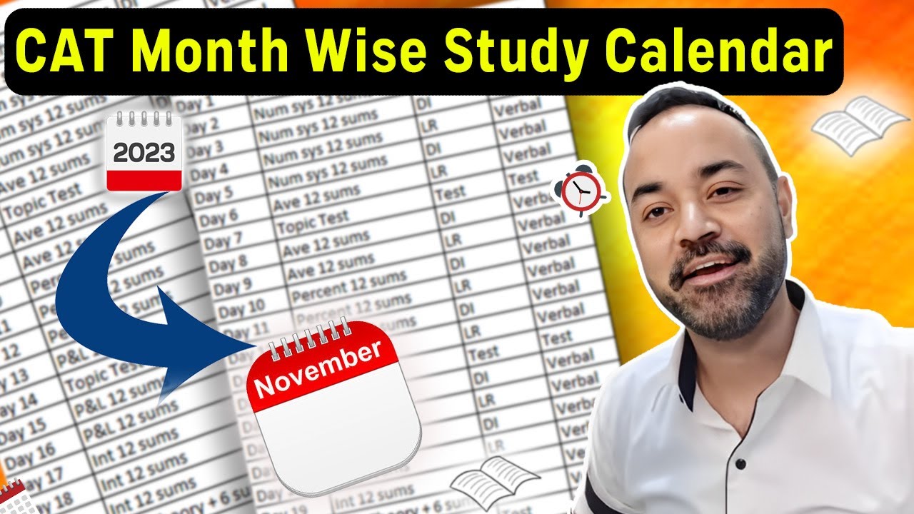 CAT Exam Preparation Calendar | Month wise Study Plan | CAT Preparation Tips for Beginners