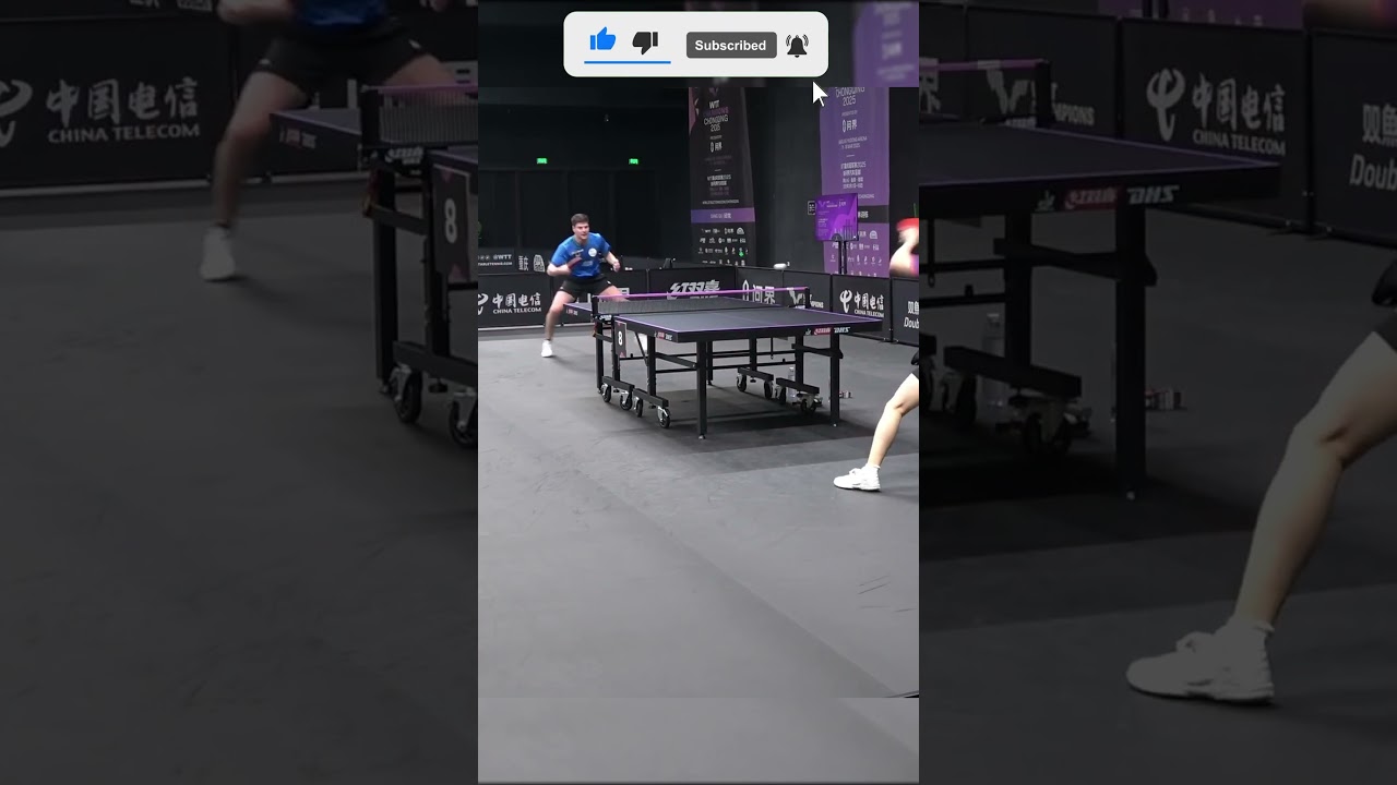 Dimitrij Ovtcharov & Lin Yun-Ju Training Session 🔥 #tabletennis #wtt #dimitrijovtcharov #linyunju