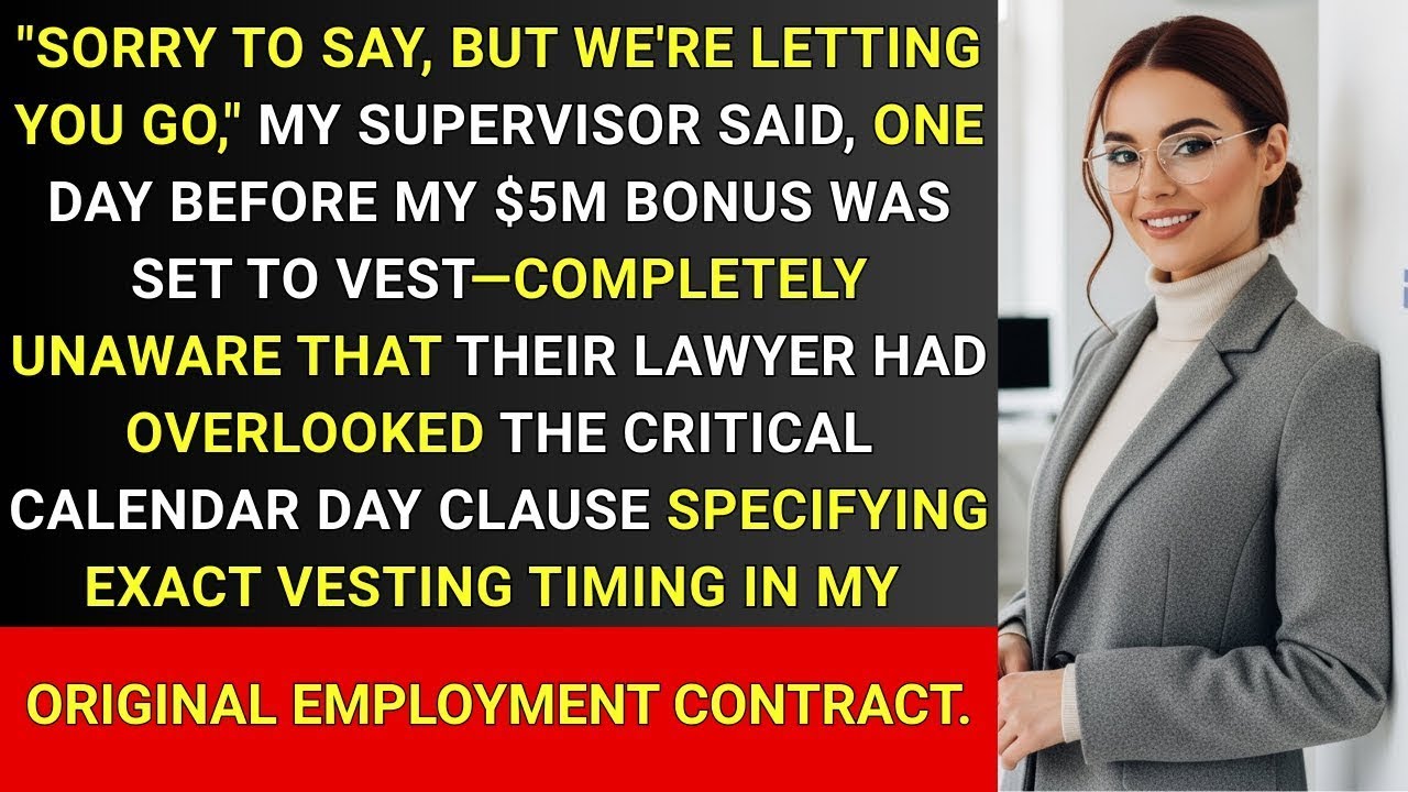 CEO Axed Me Before My $5M Payout… Then the Calendar Day Clause Hit Them