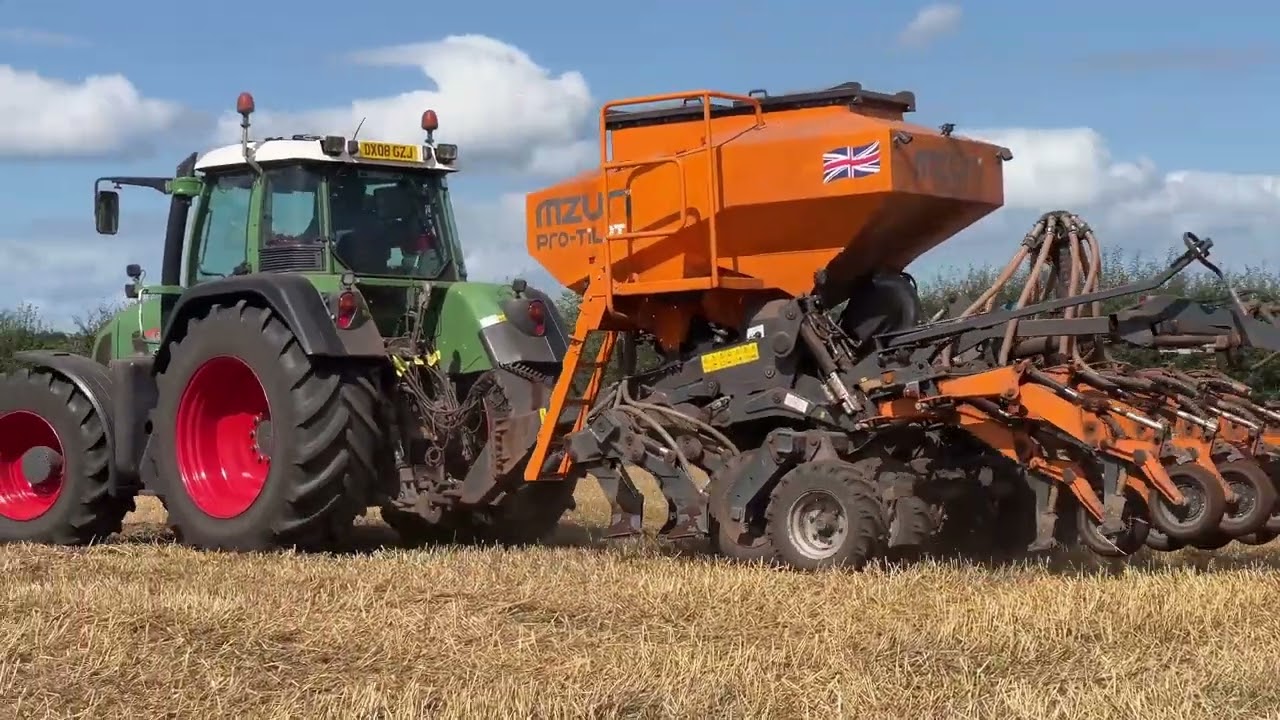 Tom Collier sowing oilseed rape 6th Aug 2024