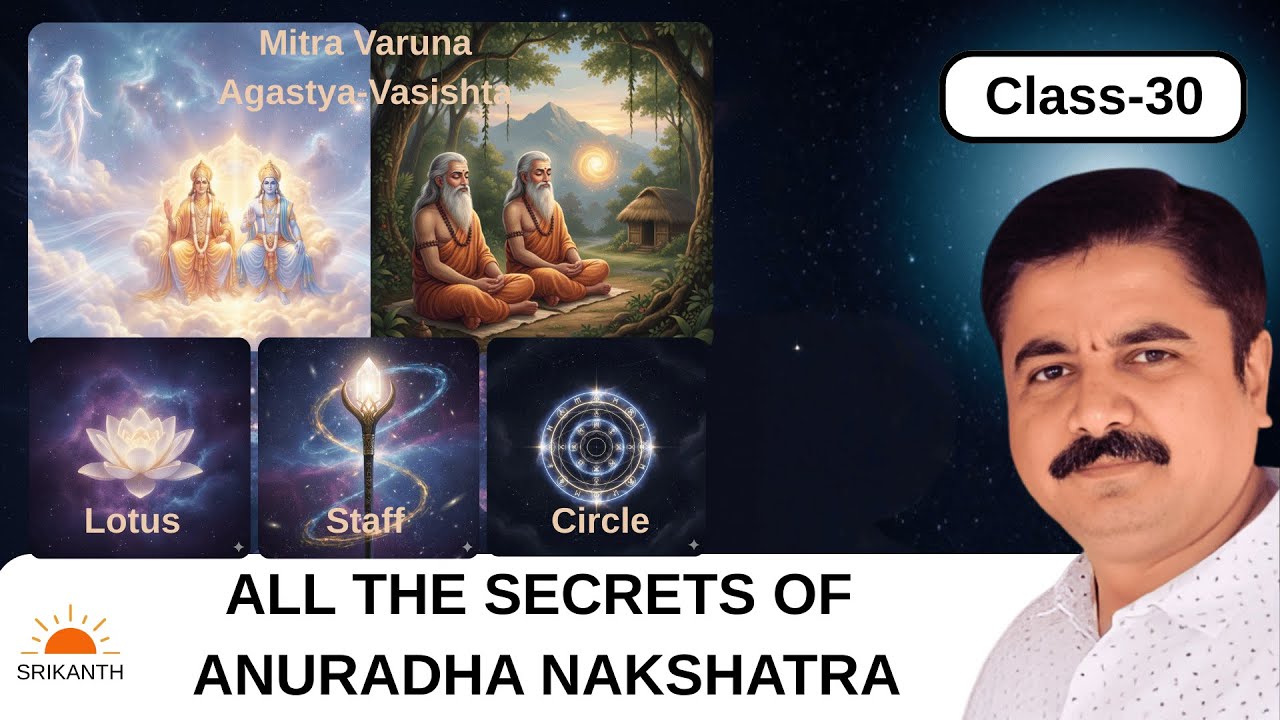 Class- 30 | Anuradha Nakshatra | Characteristics | Different house cusps, lords, dispositors | Astro