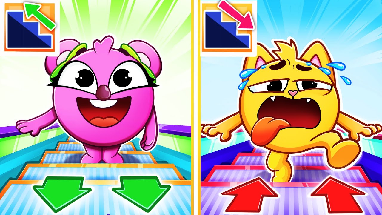 Escalator Safety Song 🥰 Kids Songs 😻🐨🐰🦁 Nursery Rhymes by Baby Zoo & Friends