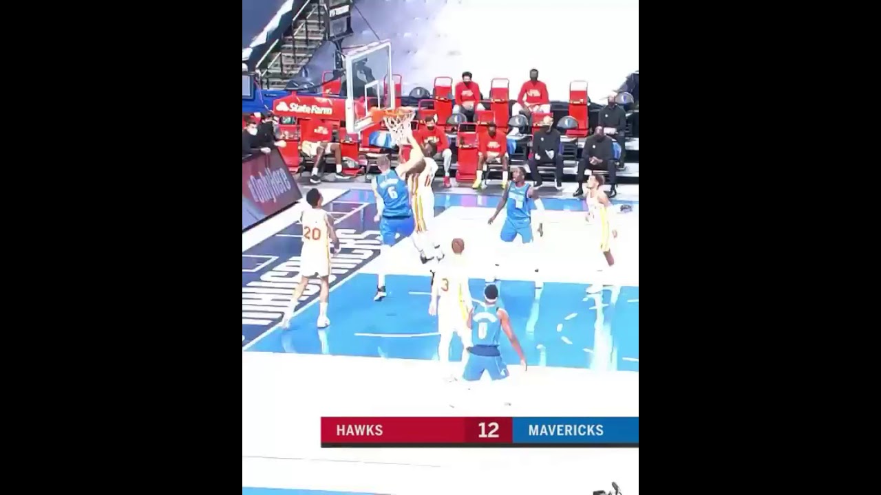 The Unicorn Kristaps Porzingis dunk on Clint Capella!!