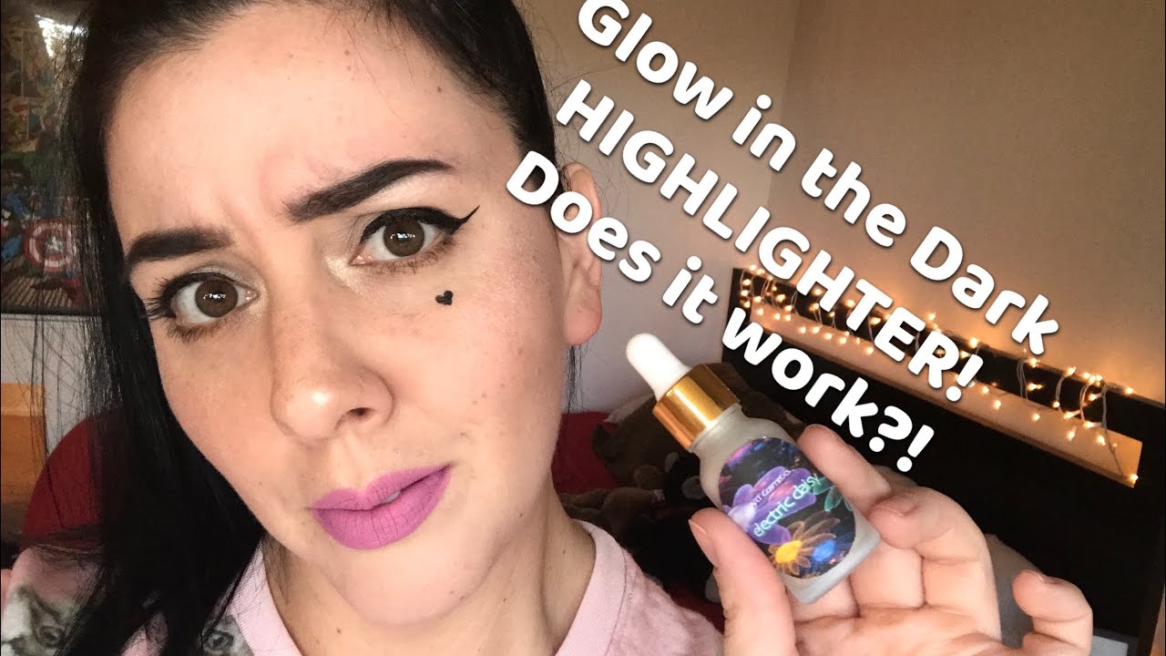 WTF! Glow in the Dark Highlighter?! Review|Swatch|Demo!! (Husband chimes in with his opinion!)