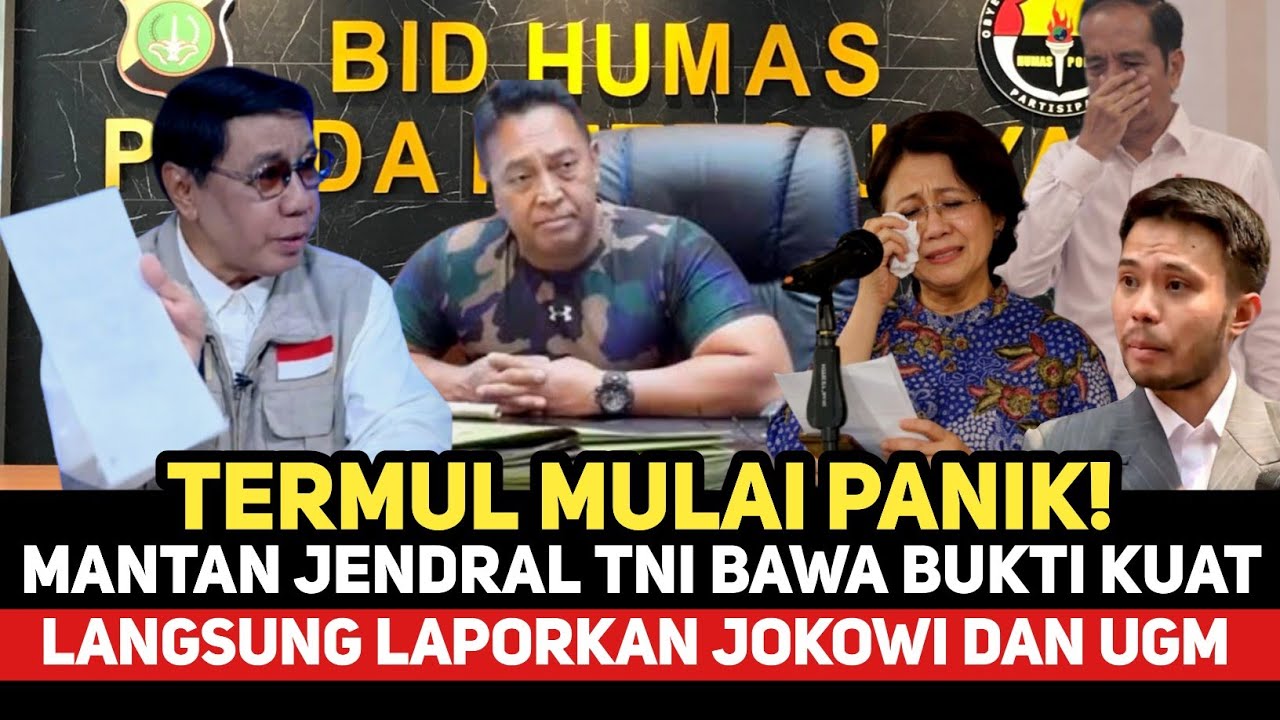 TERMUL PANIK‼️ MANTAN JENDRAL TNI BIKIN GEGER, LANGSUNG BAWA BUKTI KUAT SOAL IJAZAH JOKOWI...