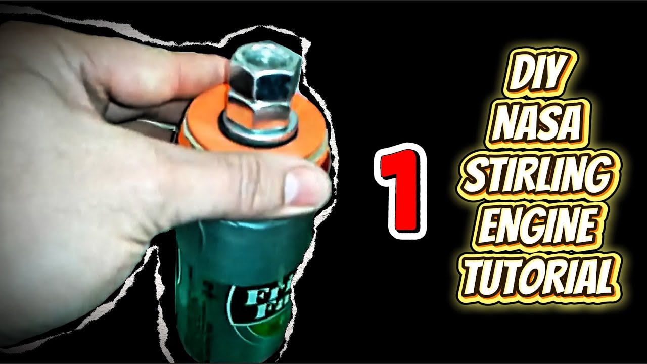 The cheapest & easiest NASA Stirling Engine- step by step tutorial part 1