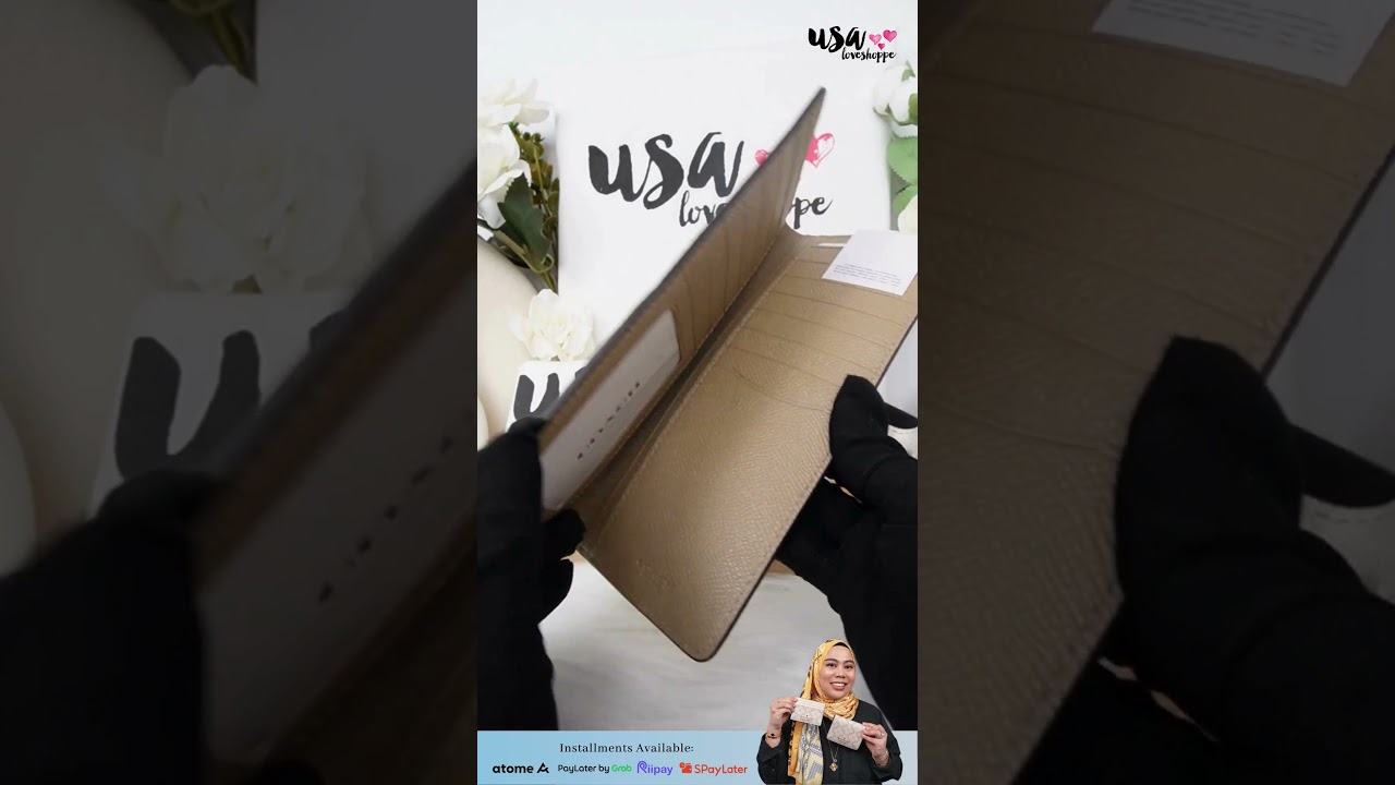 COACH CROSSGRAIN LEATHER SLIM WALLET IN CHALK (CH410)-SHOP NOW AT USALOVESHOPPE.COM