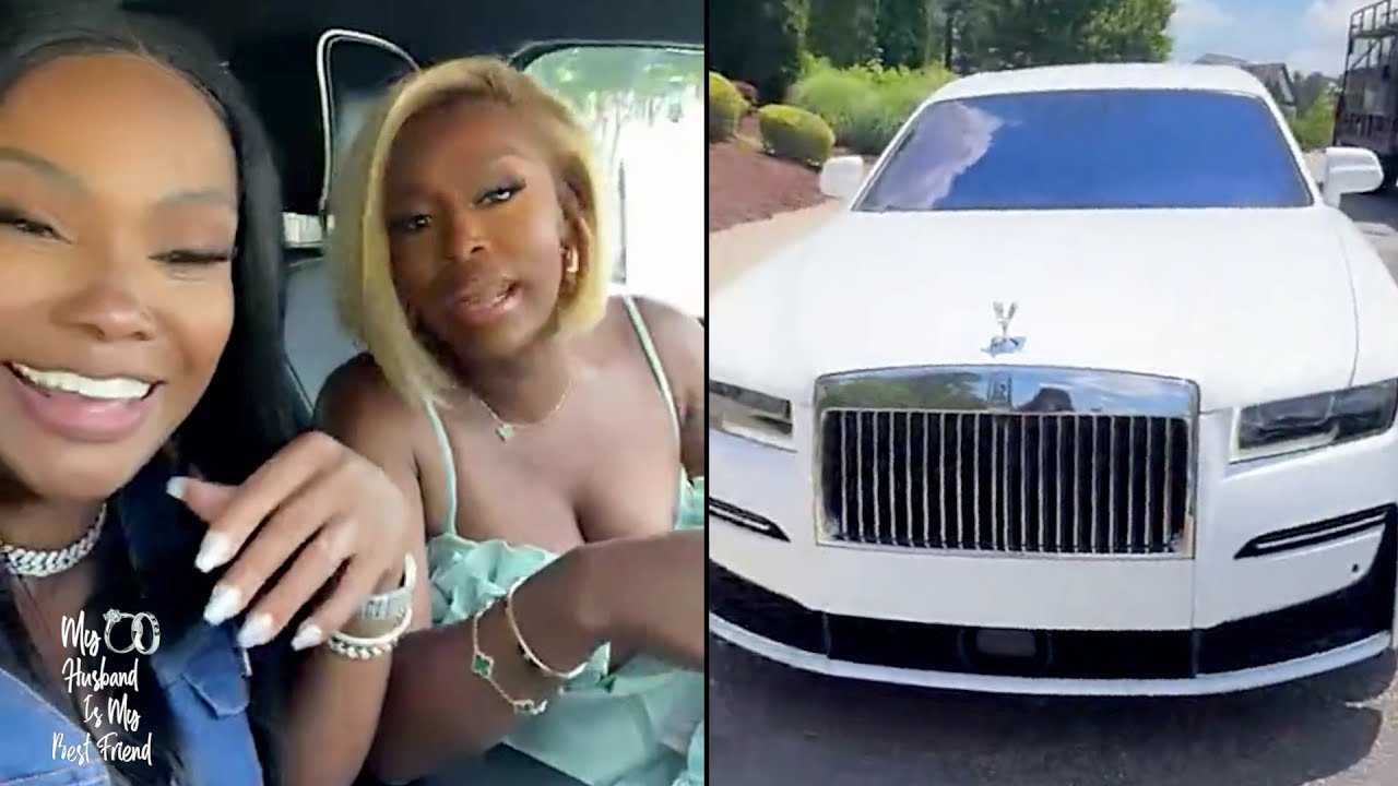 Miss Quad Pulls Up On Dr  Heavenly In Her Rolls Royce! 🚘