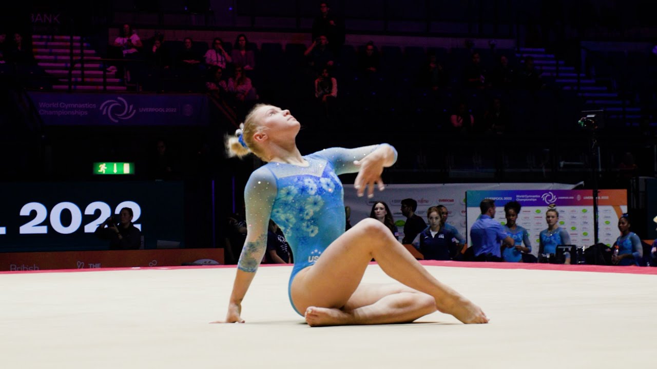 Jade Carey (USA) - Floor Exercise - 2022 World Championships - Podium Training