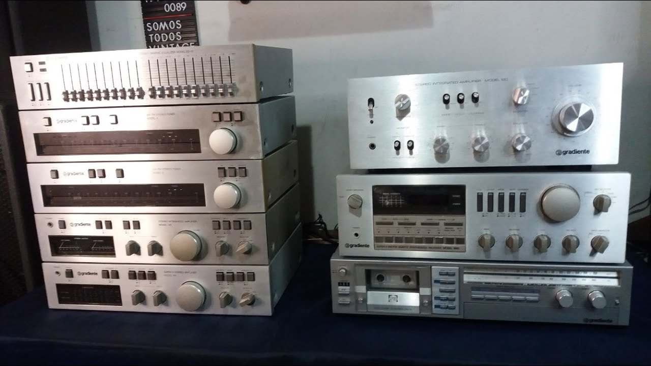 MOSTRANDO OS EQUIPAMENTOS GRADIENTE QUE EST&Atilde;O A VENDA - AGOSTO 2023 - SOM VINTAGE 80
