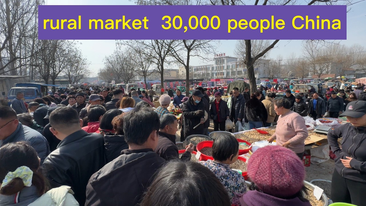 Rural Market｜30,000 People｜Rural China｜ASMR