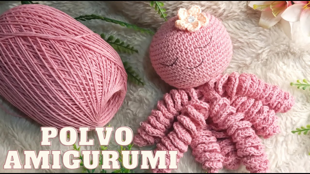 Como fazer polvo amigurumi fácil exclusivo  para iniciantes (Receitinha acompanhando a aula)